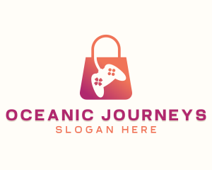 Video Game Shopping Bag Logo