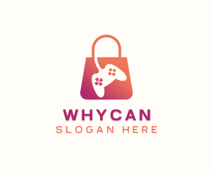 Video Game Shopping Bag Logo