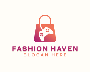 Mall - Video Game Shopping Bag logo design