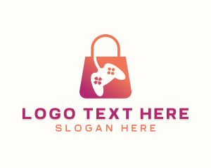 Store - Video Game Shopping Bag logo design