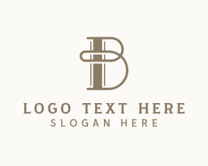 Fashion - Upscale Boutique Studio Letter B logo design