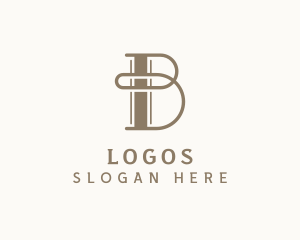 Upscale Boutique Studio Letter B Logo