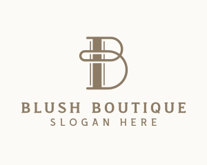 Upscale Boutique Studio Letter B logo design