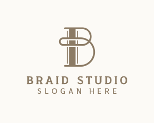 Upscale Boutique Studio Letter B logo design