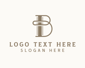 Upscale Boutique Studio Letter B Logo