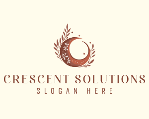 Moon Floral Decor logo design