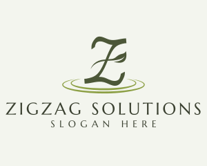 Letter Z Herbal Plant  logo design