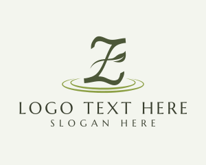Leaf - Letter Z Herbal Plant logo design