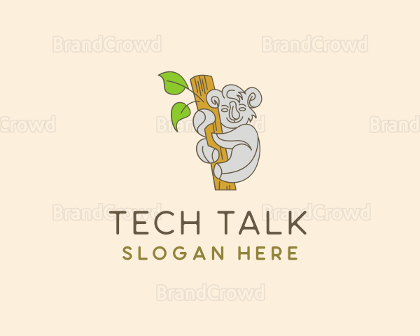 Tree Branch Koala Logo