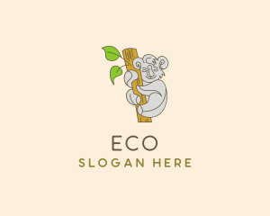 Tree Branch Koala Logo