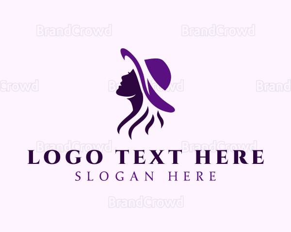 Feminine Fashion Hat Logo