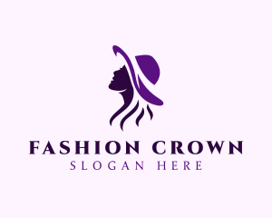 Feminine Fashion Hat logo design