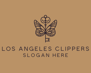 Antique Key Wings Logo