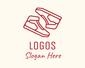 Red Sneaker Shoes Logo