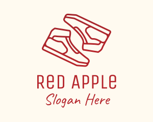 Red - Red Sneaker Shoes logo design