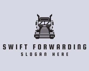 Freight Trucking Transportation logo design