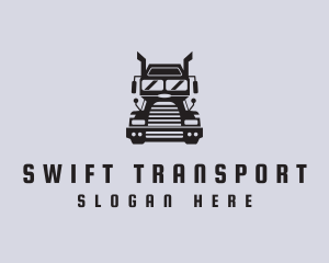 Freight Trucking Transportation logo design