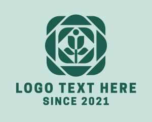 Conservation - Flower Garden Tile logo design