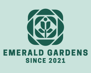 Flower Garden Tile logo design