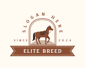 Riding Stallion Horse logo design