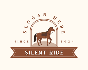 Riding Stallion Horse logo design