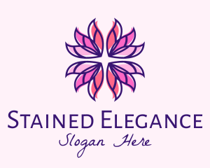 Floral Stained Glass  logo design