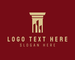 Column - Column Building Architecture logo design