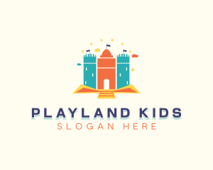 Child Castle Funfair logo design