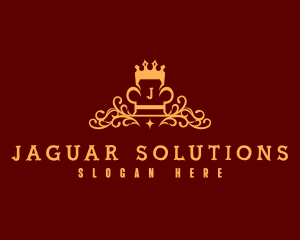 Ornamental Royal Chair logo design