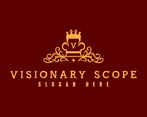 Ornamental Royal Chair logo design