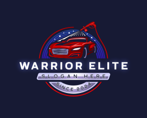 Car Wash Pressure Washing Logo