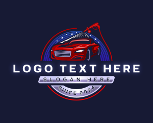 Automobile - Car Wash Pressure Washing logo design