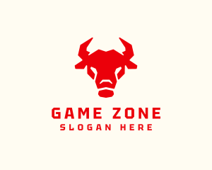 Geometric Bull Horns  logo design