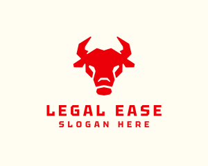 Livestock - Geometric Bull Horns logo design