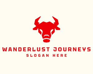 Game Clan - Geometric Bull Horns logo design