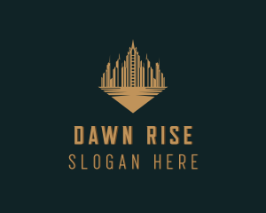 Skyscraper Building Tower logo design