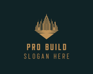 Skyscraper Building Tower logo design