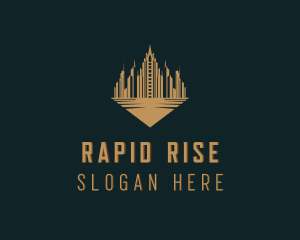 Skyscraper Building Tower logo design