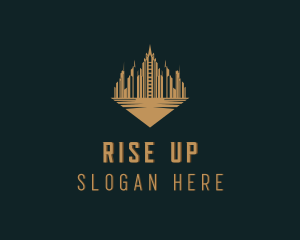 Skyscraper Building Tower logo design