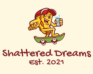 Character - Cool Cheese Dairy Skater logo design