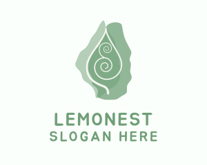 Natural Spiral Leaf Logo
