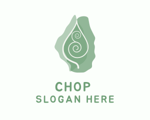 Green - Natural Spiral Leaf logo design