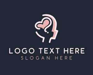 Love - Mental Health Heart Counseling logo design