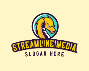 Streaming - Fierce Dragon Streaming logo design