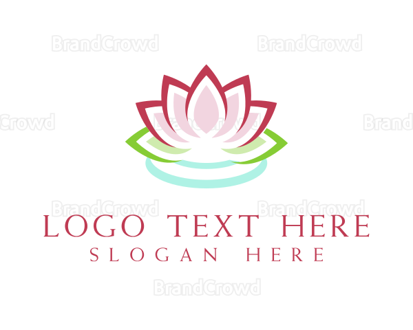 Lotus Water Ripple Logo