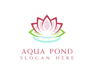 Lotus Water Ripple logo design