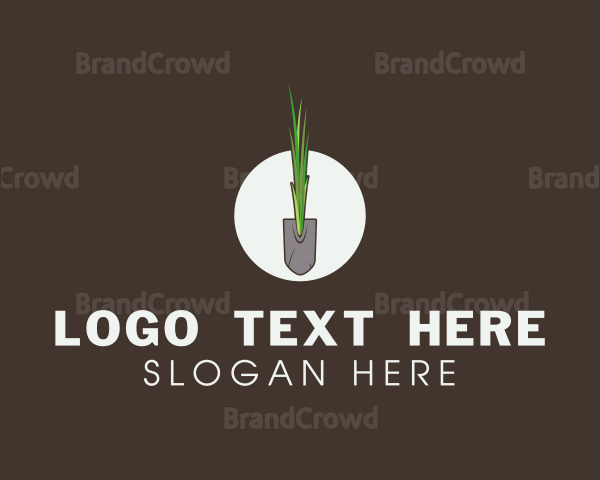 Organic Shovel Grass Logo