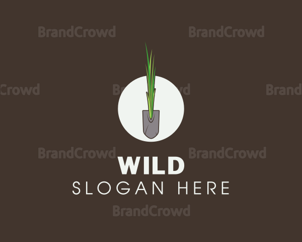 Organic Shovel Grass Logo