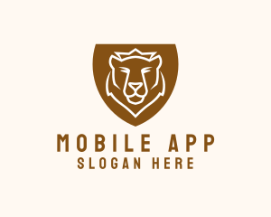 Hunt - Grizzly Bear Shield logo design