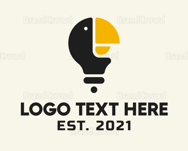 Toucan Light Bulb Logo